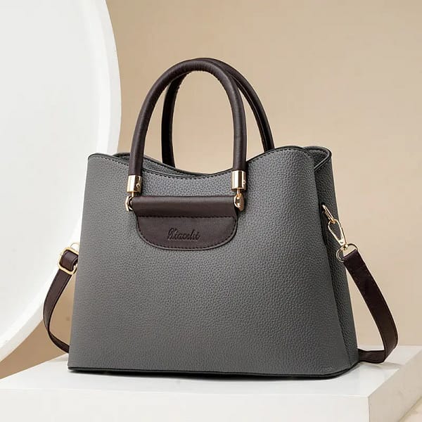 Grey office handbag