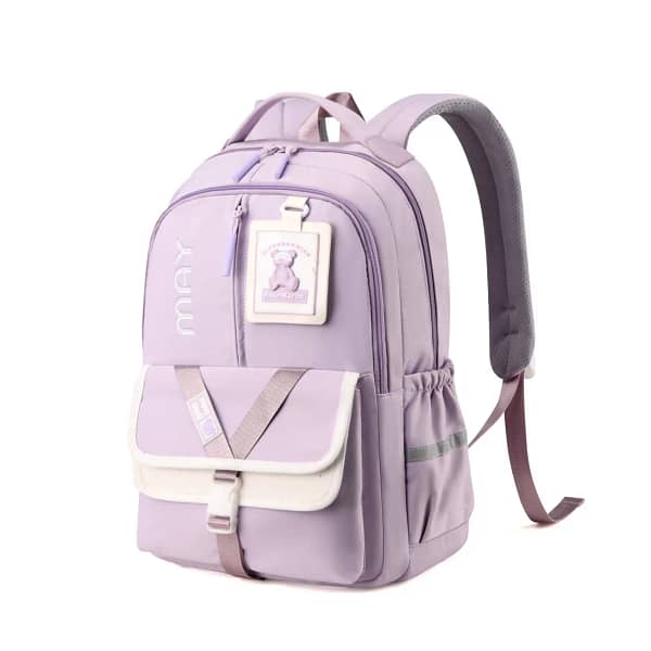 Purple Durable Korean Vibe Unisex Backpack MS21