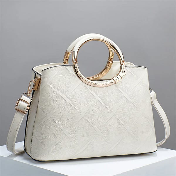 Beige Stylish Handbag for Girls and Women 808-6